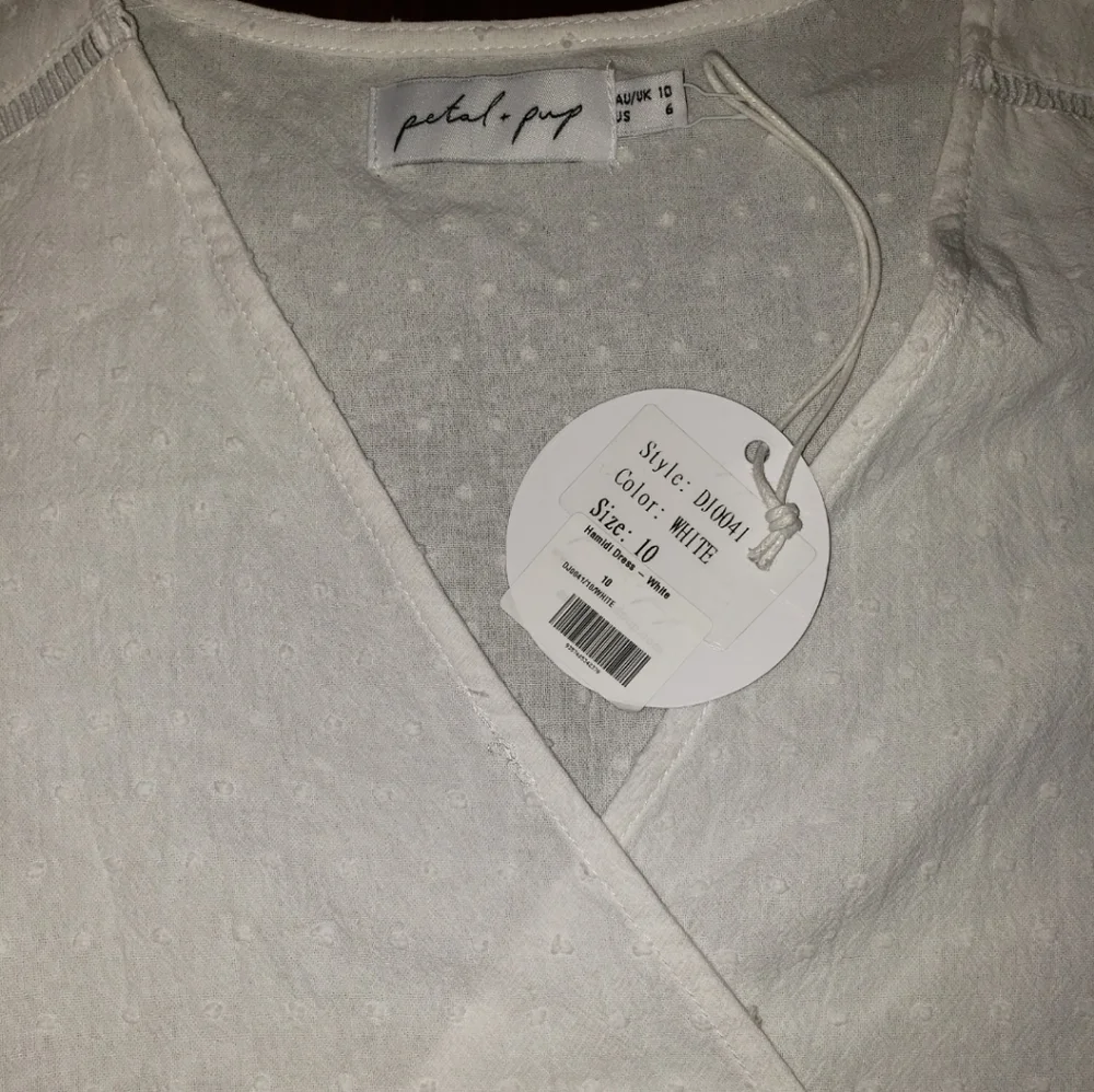 NWT Petal + Pup Hamidi Dress White SZ EURO 10/US 6 - Picture 7 of 9